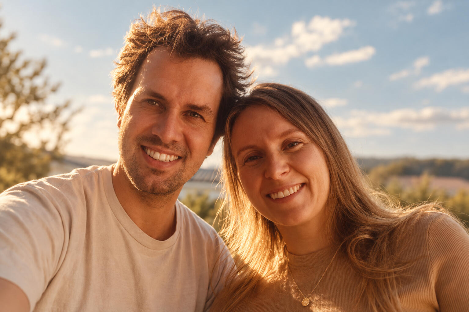 The creators of The Offline Presence, Matej Rumanovsky and Nadja Rumanovska Uherova.